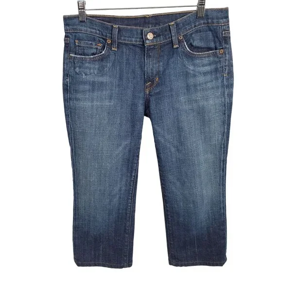 Citizens Of Humanity Womens Sz 29 Jeans Kelly #003 Low Waist Denim Cropped Blue - Picture 1 of 11